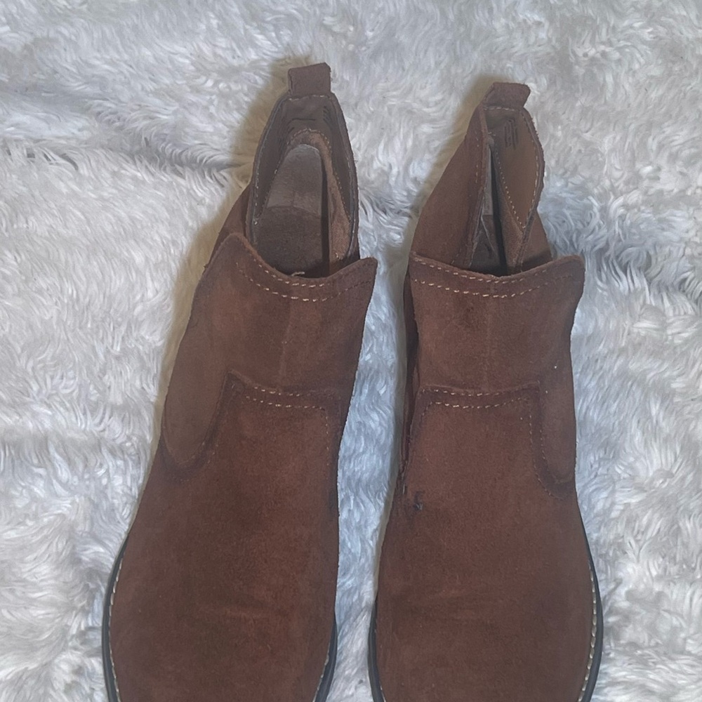 Sonoma women’s Brown ankle leather boots size 10 - Picture 3 of 7